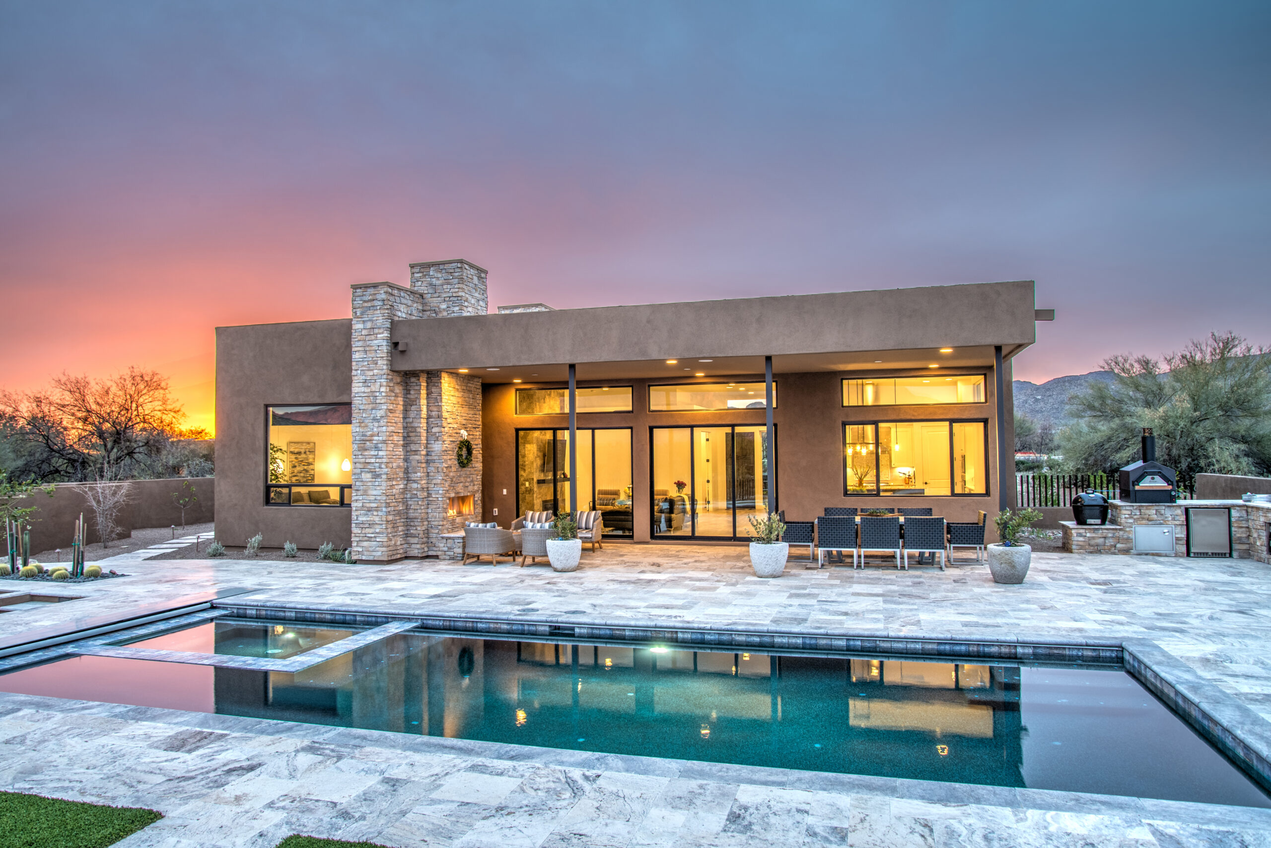 Sunset Real Estate Photography Example