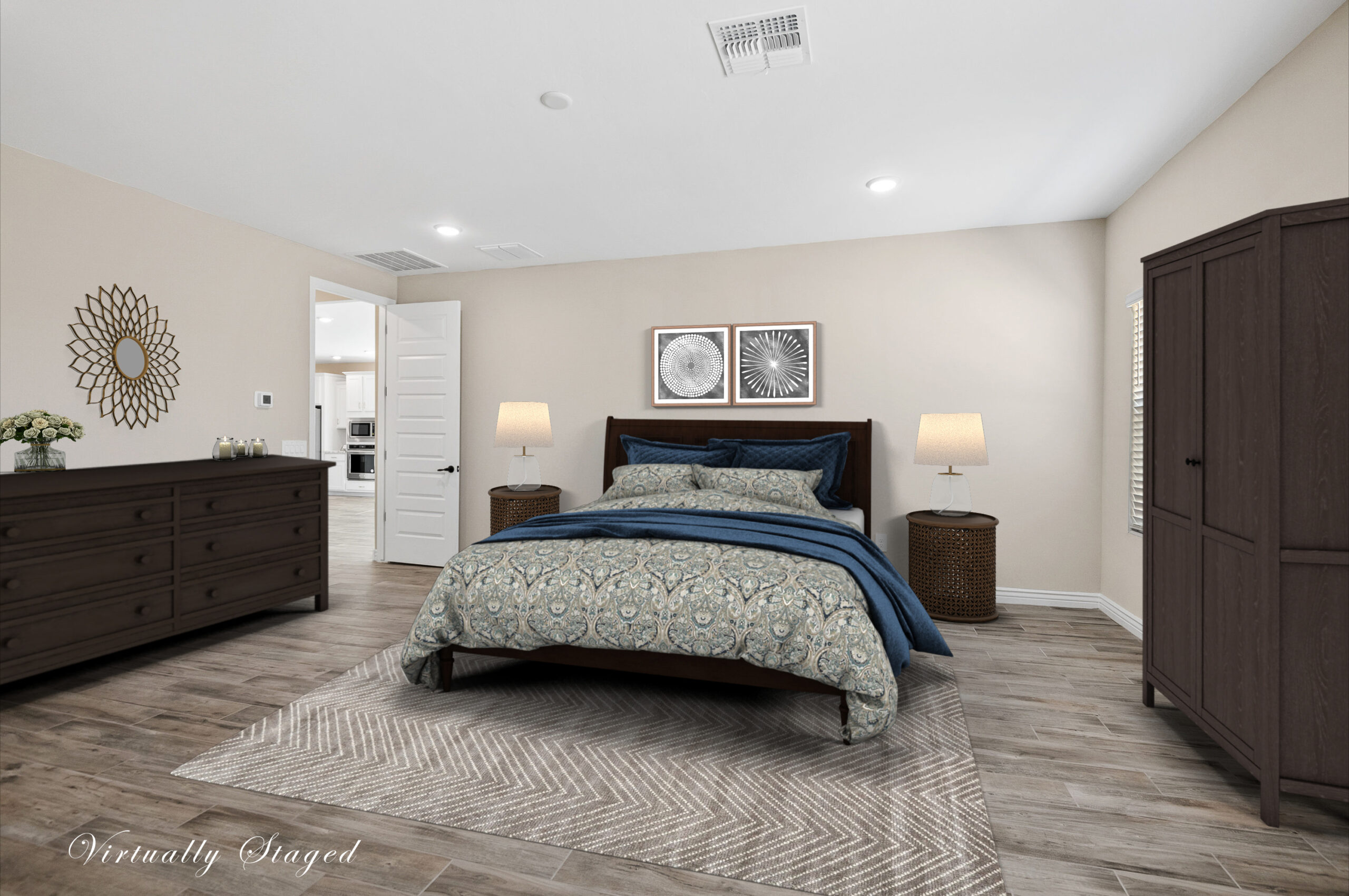 Transitional Primary Bedroom